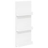 vidaXL Žurnalų stovas Balta 43 x 11 x 102 cm Apdirbta mediena