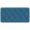 vidaXL Galvūgalio pagalvėlė, mėlynos spalvos, 100cm, aksomas