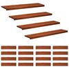 vidaXL Laiptų pakopos 20 vnt. 120 x 30 x 2 cm Ruda Kietas bukas medis