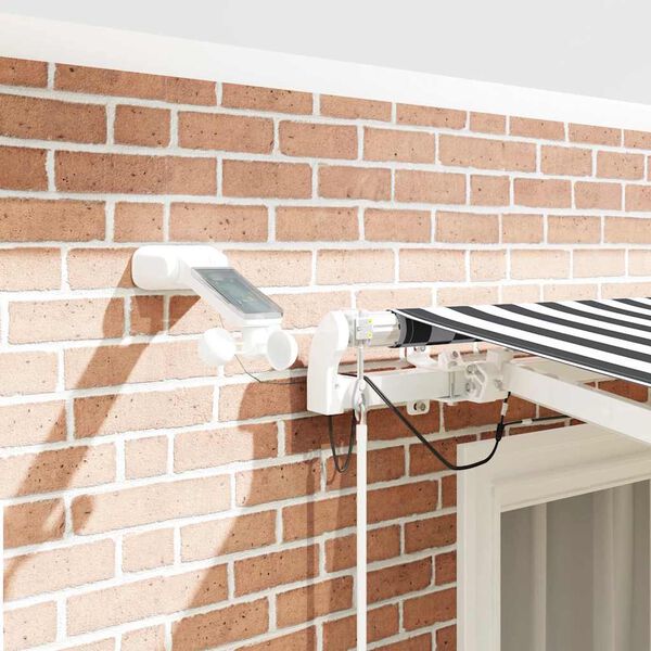 vidaXL Automatinė i&scaron;traukiama markizė, antracito ir balta, 300x250cm