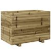 vidaXL Sodo lovelis, 70x40x49,5cm, impregnuota pu&scaron;ies mediena