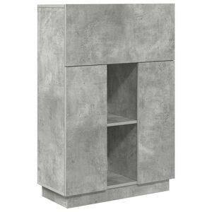 vidaXL Stalas Betono pilka 71.5 x 31.5 x 106.5 cm Apdirbta mediena