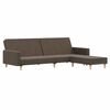 vidaXL Dvivietė sofa-lova su pakoja, taupe spalvos, audinys