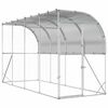 vidaXL Vi&scaron;tų narvas prie sienos Sidabrinė 600 x 150 x 215 cm