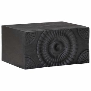 vidaXL Rankų darbo naktinė spintelė Juoda 40 x 30 x 20 cm