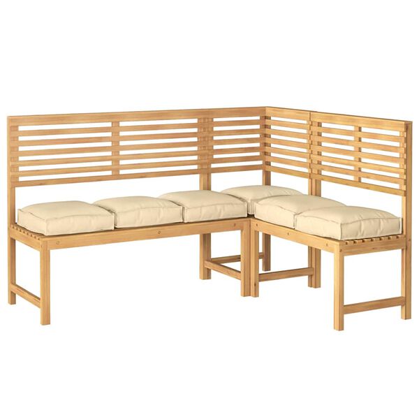 vidaXL Pagalvėlė 6 pcs Smėlio 40 x 40 x 8 cm Oksfordo audinys