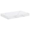 vidaXL Sieninė lentyna Sieninis Balti marmuro 40 x 23,5 x 3,8 cm