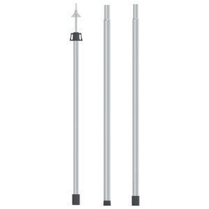 vidaXL Teleskopinis brezento strypas, 102-260cm ilgio, aliuminis