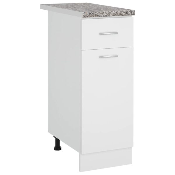 vidaXL Virtuvės stalvir&scaron;is, pilkas, 30x60x2,8cm, MDP, su ra&scaron;tais