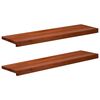 vidaXL Laiptų pakopos 2 vnt. 100 x 25 x 2 cm Ruda Kietas bukas medis