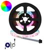 vidaXL LED juosta 12 vnt. Juoda ir permatoma Varis ir plastikas