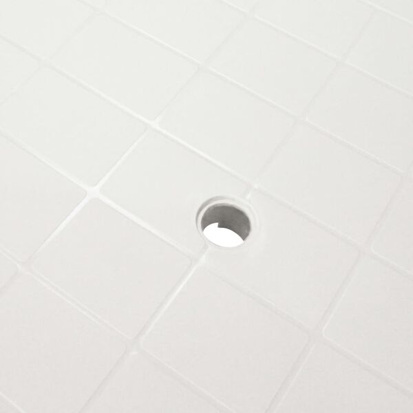 vidaXL Sodo stalas, baltas, 101x68x72cm, plastikas