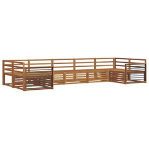 vidaXL Sofų komplektai 7 pcs Natūrali Kietos akacijos mediena