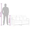 vidaXL Dvivietė sofa, tamsiai pilkos spalvos, 120cm, audinys