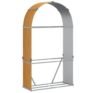vidaXL Malkų stovas, medžio i&scaron;vaizda, 120x45x210cm, galvanizuotas plienas