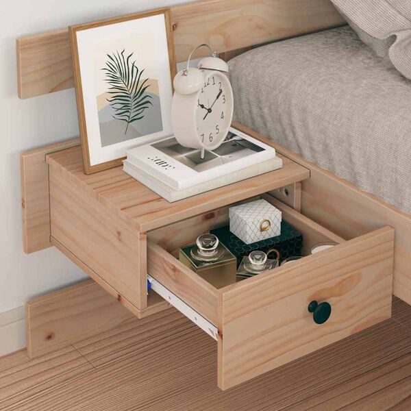 vidaXL Lovos rėmas Ruda 100 x 200 cm Kietos pu&scaron;ies mediena