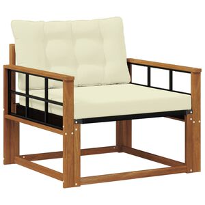 vidaXL Lauko sofos komplektas Kietasis akacijos medis ir Textilene