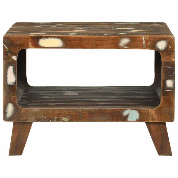 vidaXL Kavos staliukas 50 x 50 x 35 cm perdirbtos medienos masyvas