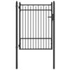 vidaXL Tvora vartai BAARLO 100 x 125 cm Metalas Juoda Užrakintas
