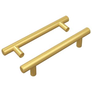 vidaXL Spintelės rankena 2 vnt. Auksinė 150 mm Nerūdijantis plienas