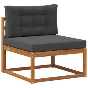 vidaXL Lauko Vidurinis Sofa Natūrali