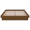 vidaXL Lovos rėmas, medaus rudas, 120x190cm, mediena, dvivietis