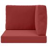 vidaXL Lauko sofa pagalvėlė 3 pcs Vyno raudonumo Poliesteris