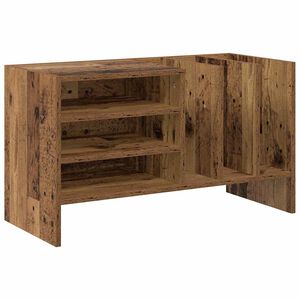 vidaXL Plok&scaron;telių spintelė Senas medis 78,5 x 35 x 45 cm
