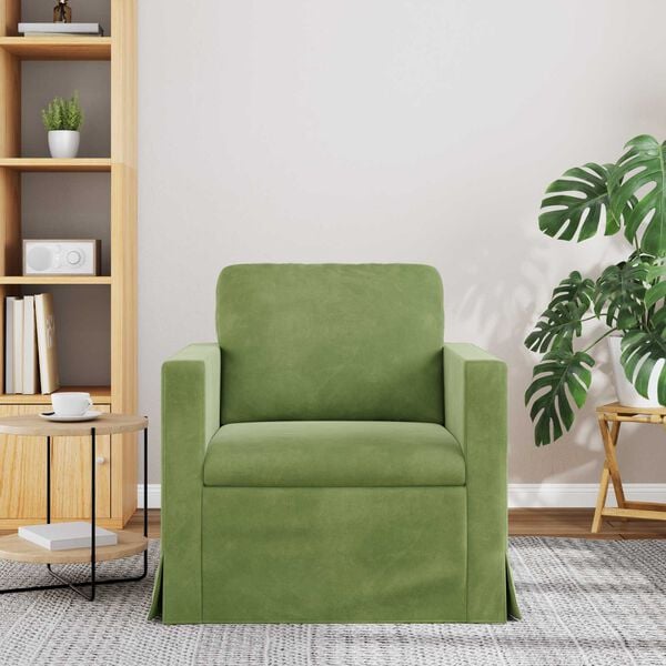 vidaXL Sofa &Scaron;viesiai žalia Bendri matmenys: 78 x 78 cm (P X G x A)