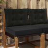 vidaXL Lauko sofa pagalvėlė 2 pcs Juodas Poliesteris