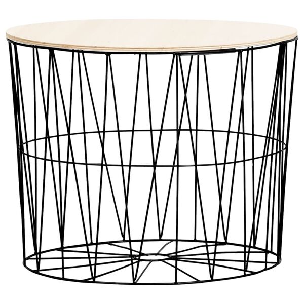 vidaXL Kavos staliukai, 4vnt., juodos spalvos