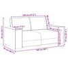 vidaXL Dvivietė sofa, tamsiai pilka, 160x78x84 cm, audinys