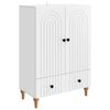 vidaXL Kabalas Balta 66 x 34,5 x 95 cm Apdirbta mediena
