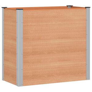 vidaXL Paauk&scaron;tinta sodo lova Ruda 100 x 50 x 91 cm aliuminis