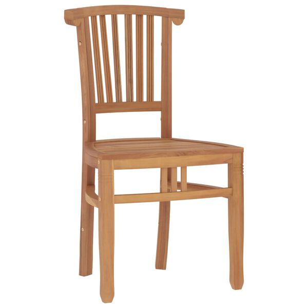 vidaXL Sodo valgomojo baldų komplektas, 5 dalių, tikmedžio masyvas