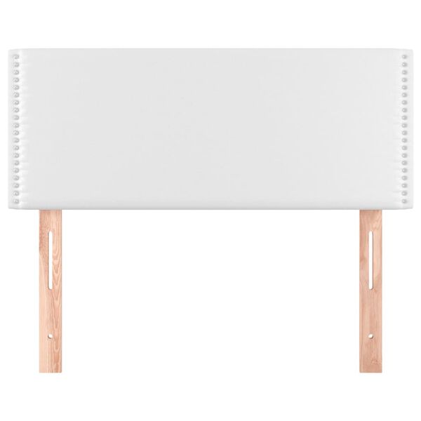 vidaXL Galvūgalis, baltos spalvos, 90x5x78/88cm, dirbtinė oda