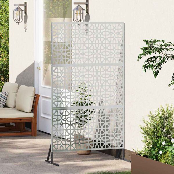 vidaXL Privatumo žaliuzės Pilka 100 x 50 x 180 cm Plienas