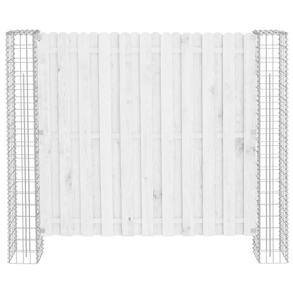 vidaXL Tvorelės stulpas 2 pcs Sidabro 20 x 20 x 190 cm metalas