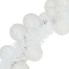 vidaXL Kalėdų rutulių girlianda Balta 186 cm Polystirenas