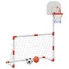 vidaXL Vaiki&scaron;kas futbolo ir krep&scaron;inio rinkinys, 98x50x70cm