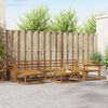 vidaXL Lauko sofos komplektas 7 pcs Natūrali Kietos akacijos mediena