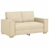 vidaXL Sofa 3 pcs Kreminė 220 x 80 x 84 cm Lino mi&scaron;inio audinys