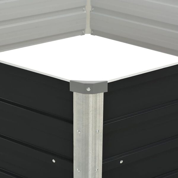 vidaXL Pakeltas sodo lovelis, antr. sp., 129x129x45cm, galvan. plienas