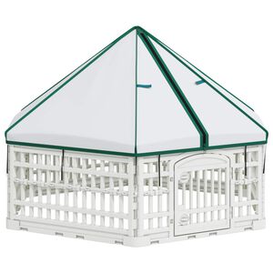 vidaXL 6-panelis &scaron;unų žaidimų aptvaras 122 x 106,5 x 82 cm Plastmasė