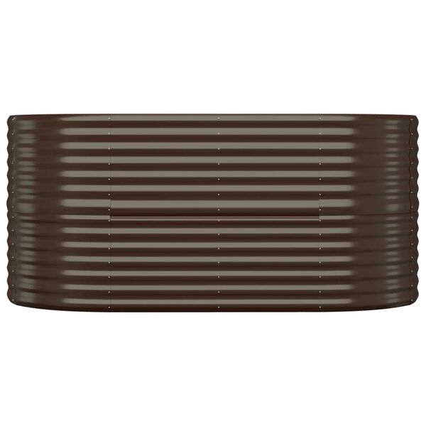 vidaXL Aukštas sodo lovelis, rudas, 152x80x68cm, cinkuotas plienas