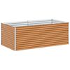 vidaXL Paauk&scaron;tinta sodo lova 195 x 100 x 68 cm Cinkuota plienas
