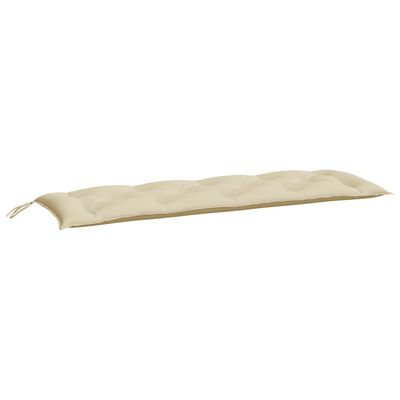 vidaXL Sodo suoliuko pagalvėlė, smėlio spalvos, 150x50x7cm, audinys