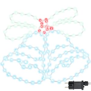 vidaXL Kalėdų varpelis su 144 LED Įvairiaspalvis 57 x 47,5 cm PVC