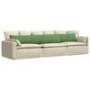 vidaXL Sofa Pagalvės 2 pcs &Scaron;viesiai žalia 200 x 40 cm
