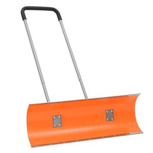 vidaXL Sniego kastuvas su prailginama rankena, oranžinis, 96cm